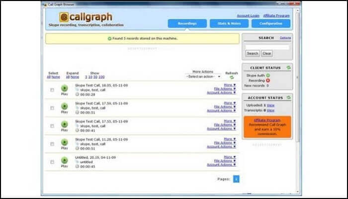 callgraph oproeprecorder