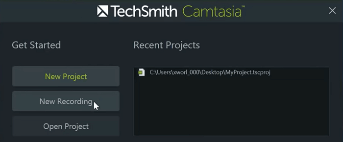 Bandicam-alternatieven - camtasia