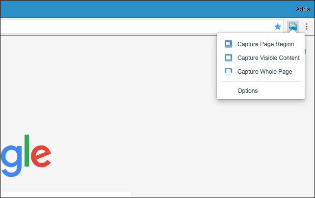 scherm vastleggen op chrome