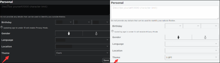 verander roblox-achtergrond in zwart-wit
