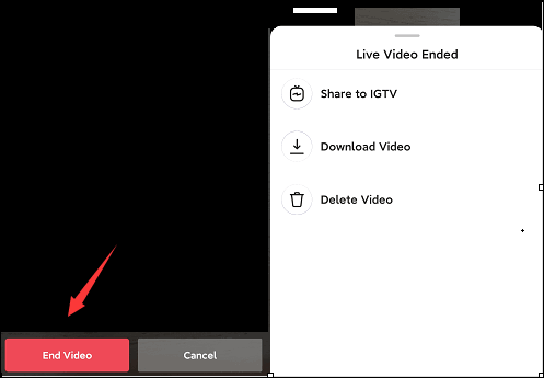 livestream video beëindigen