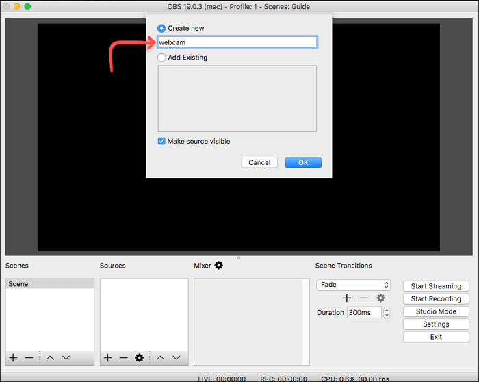OBS - low-end pc-schermopnamesoftware
