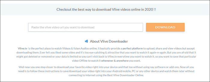 download vlive-video's online