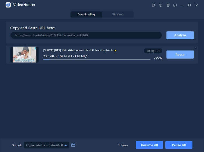 download vlive-video's