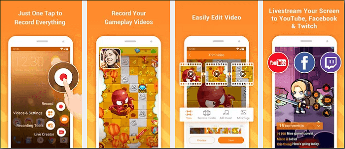 Fortnite opnemen op Android