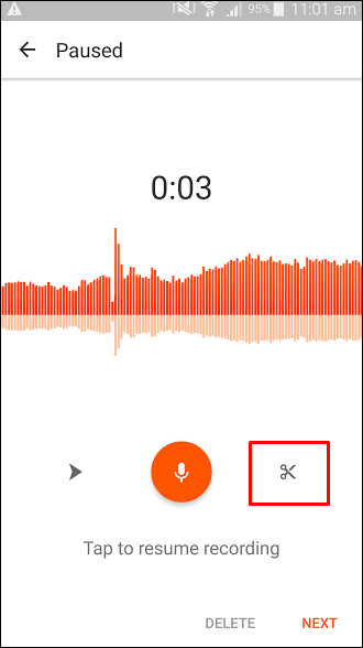 soundcloud-interface opnemen