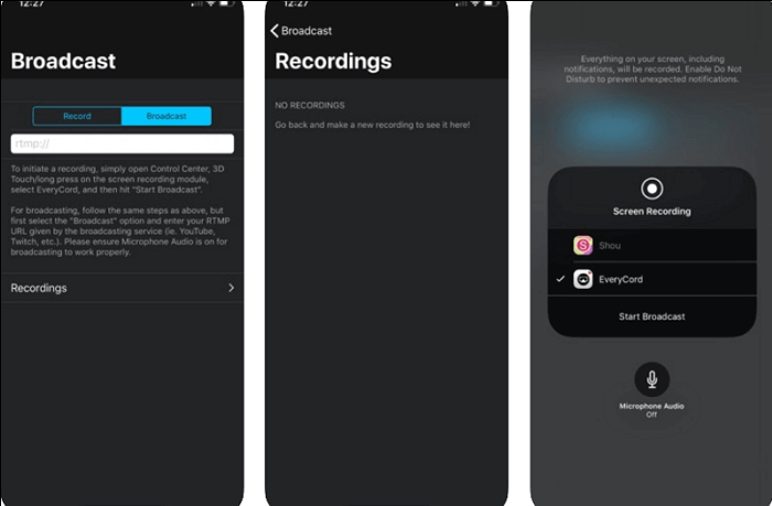 Fortnite opnemen op iPhone