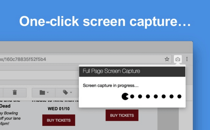 schermafbeelding op volledige pagina