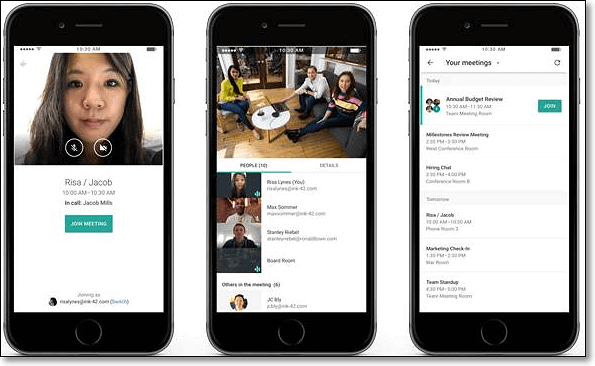 Google Meet opnemen op iPhone