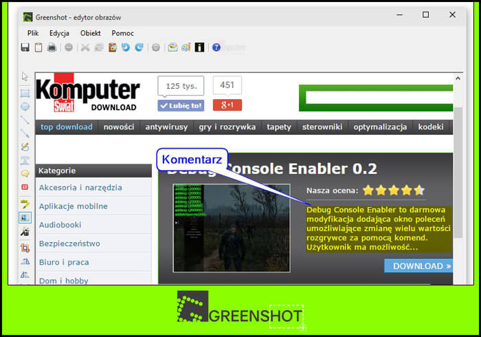 screenshot van greenshot