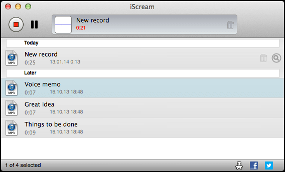 iscream voice recorder-app mac