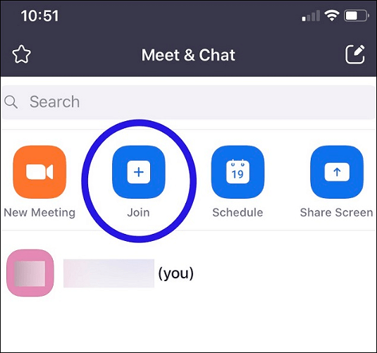 deelnemen aan zoomvergadering op iphone