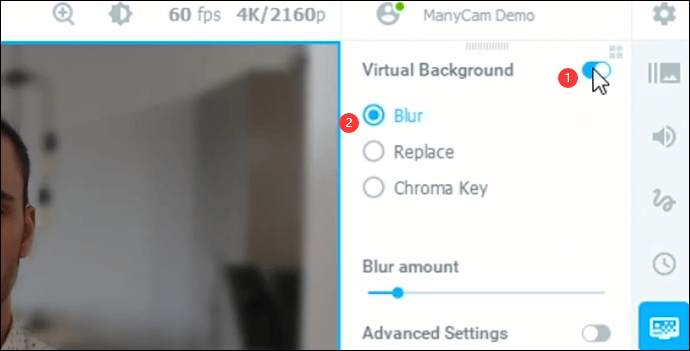 Manycam virtuele camera