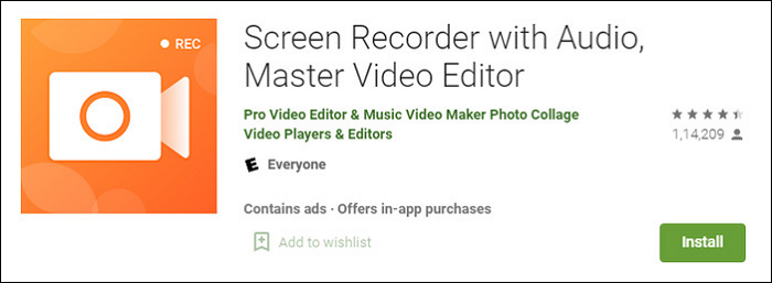 Hoofdschermrecorder voor Android-schermopname