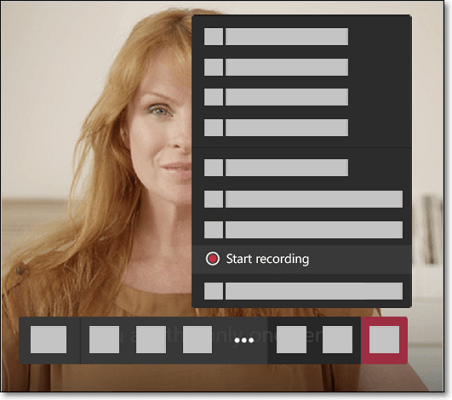 Teamvergadering opnemen met desktop-app