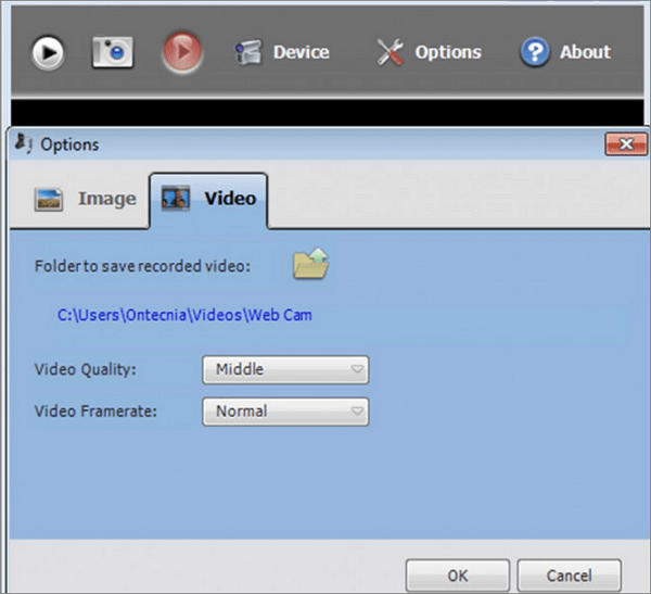 Windows 10 webcamrecorder