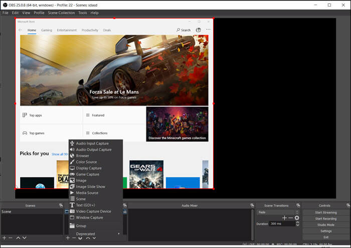 obs bronopname maken