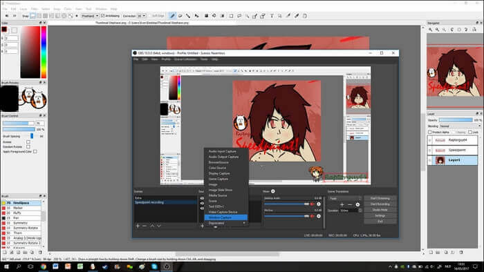 obs record speedpaints