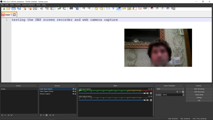 obs studio schermrecorder