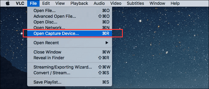 VLC-schermrecorder geen watermerk