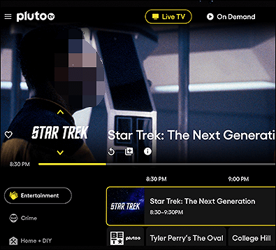 pluto tv-opname