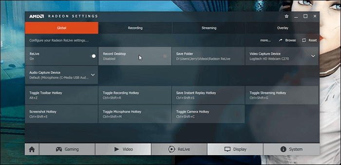 Radeon ReLive - gameplay opnemen op Windows 10