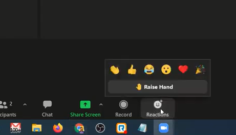 hand opsteken bij zoom