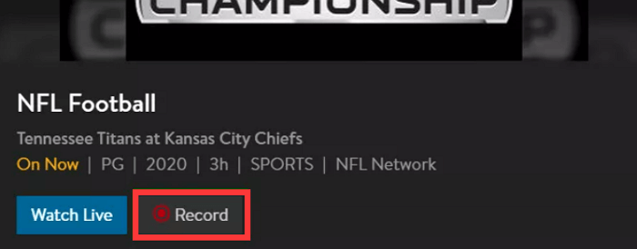 Klik op de knop Opnemen