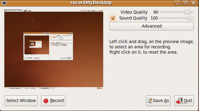 Open source schermrecorder - RecordMyDesktop
