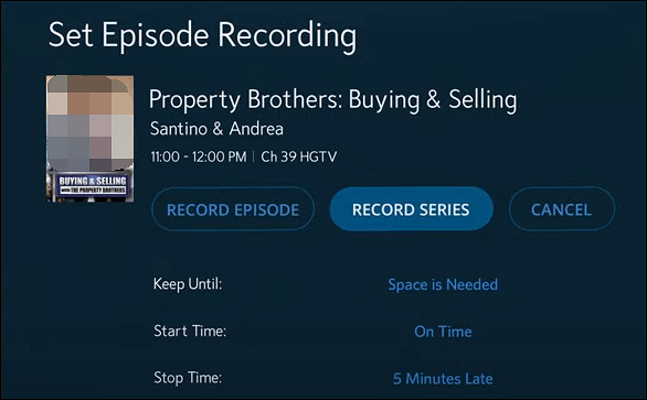 spectrum opnemen in dvr