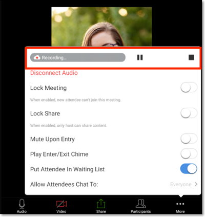 Een zoomvergadering opnemen op iPhone en Android