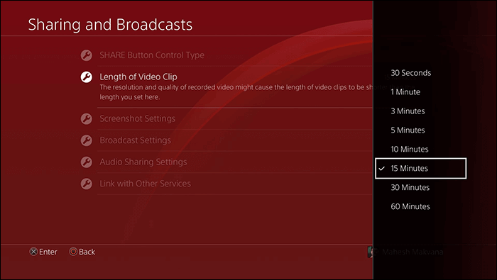 opnameduur aanpassen