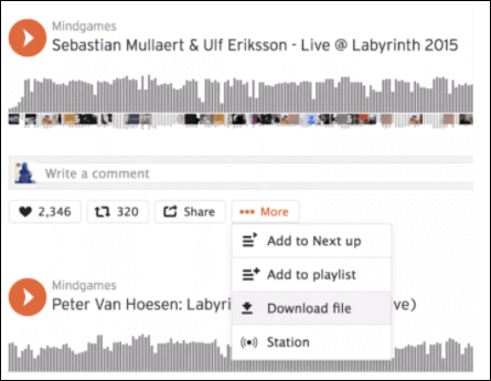 muziek rippen van soundcloud