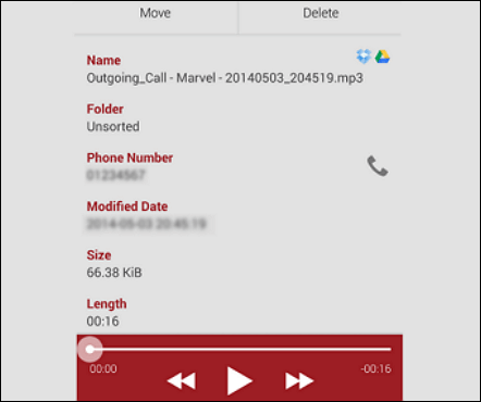 RMC Android-oproeprecorder