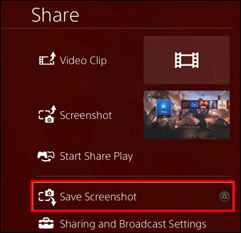 Schermopnamefunctie opslaan op PS4