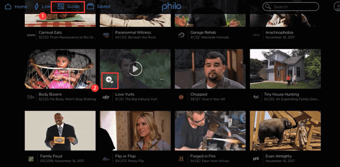 video's opslaan met philo dvr