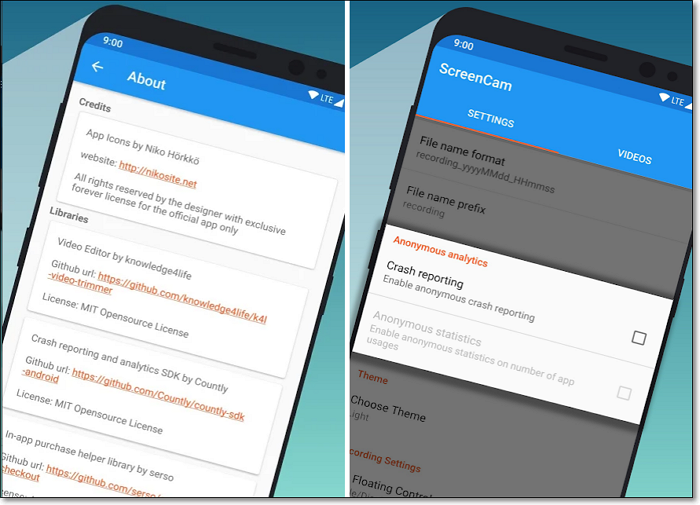 Schermrecorder zonder watermerk-app