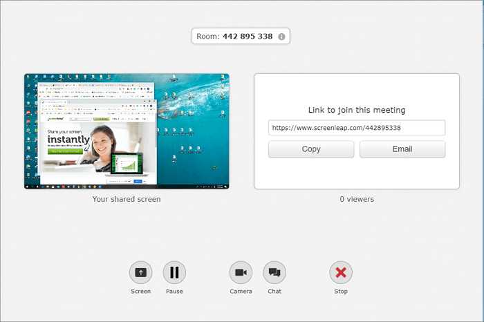 Screenleap computerscherm delen