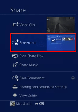 Selecteer Screenshot onder Capture Gallery