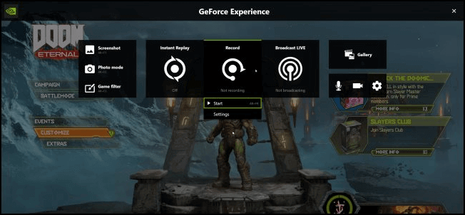 NVIDIA ShadowPlay - Windows 10 gamerecorder