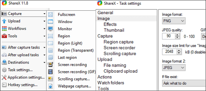 hoe op te nemen met sharex