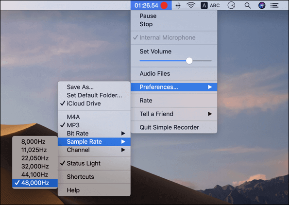 eenvoudige recorder voor mac