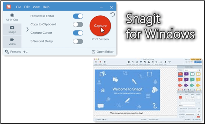 snagit schermrecorder windows 10