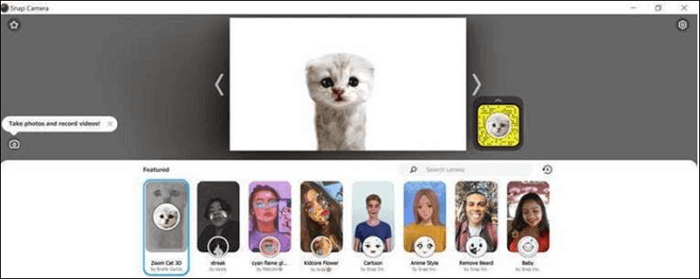 snap camera achtergrond