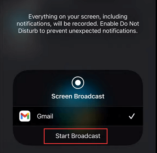 Scherm delen op iPhone starten in Google Meet
