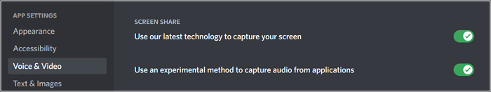 scherminstellingen delen