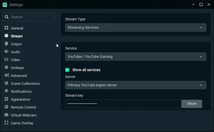 streamsleutel