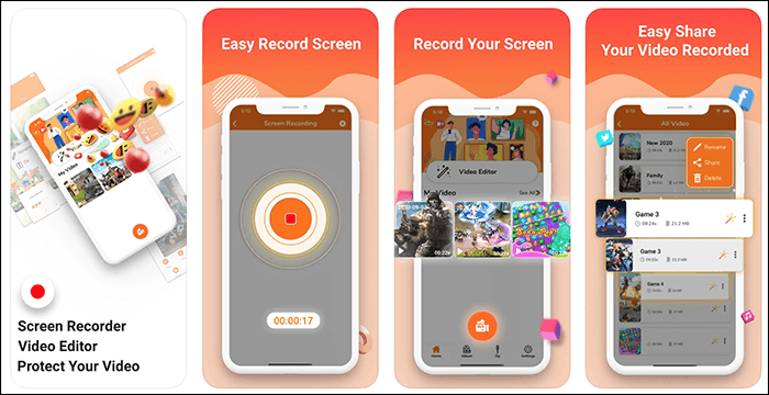 v opnemen ios schermrecorder