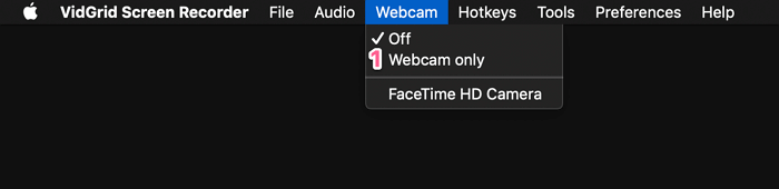 Scherm en webcam opnemen op Mac