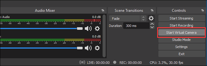 virtuele camera in obs